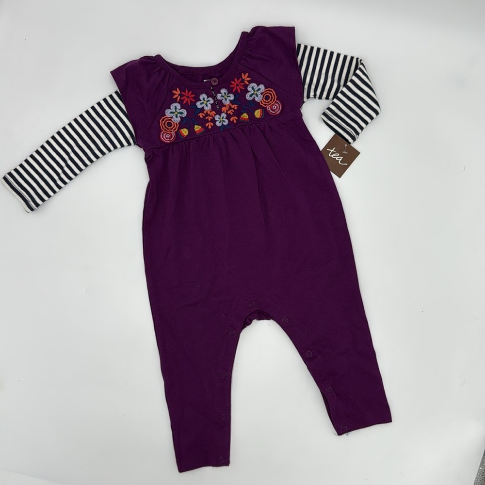 Tea Collection Willow‎ Flutter Romper NWT